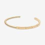 Pandora Signature I-D otevřený náramek-Pozlacené růžovým zlatem Pandora Signature I-D Open Bangle-Pozlacené