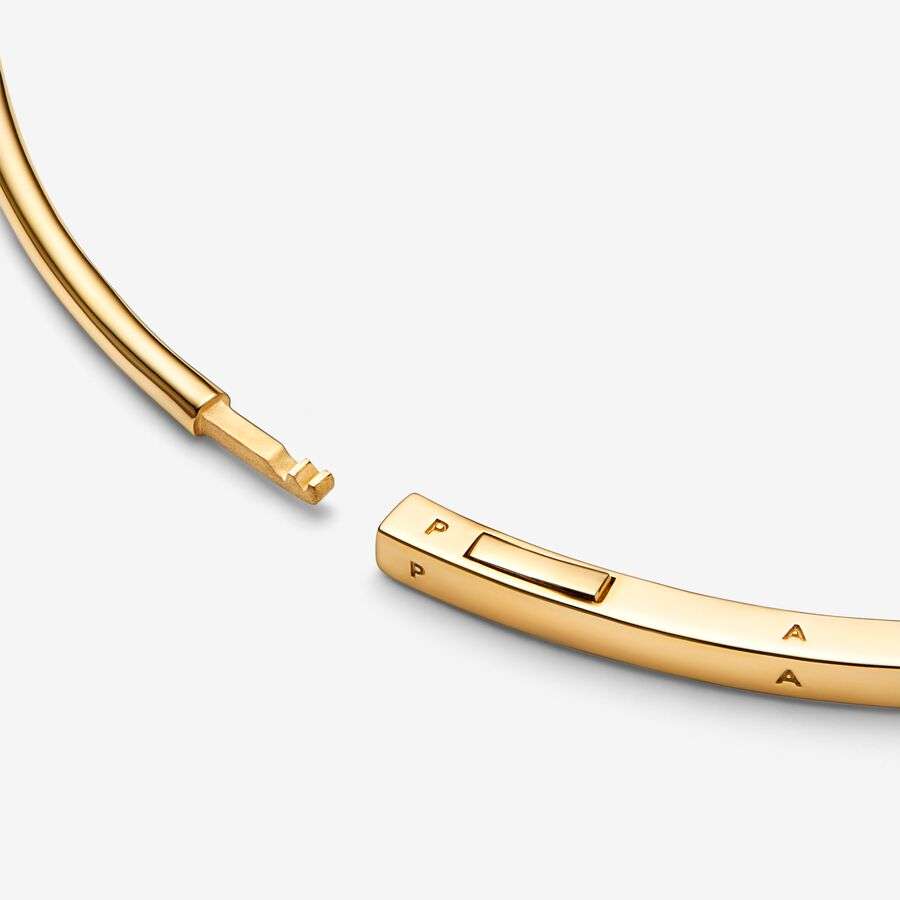 Pevný náramek Pandora Signature s I-D_2