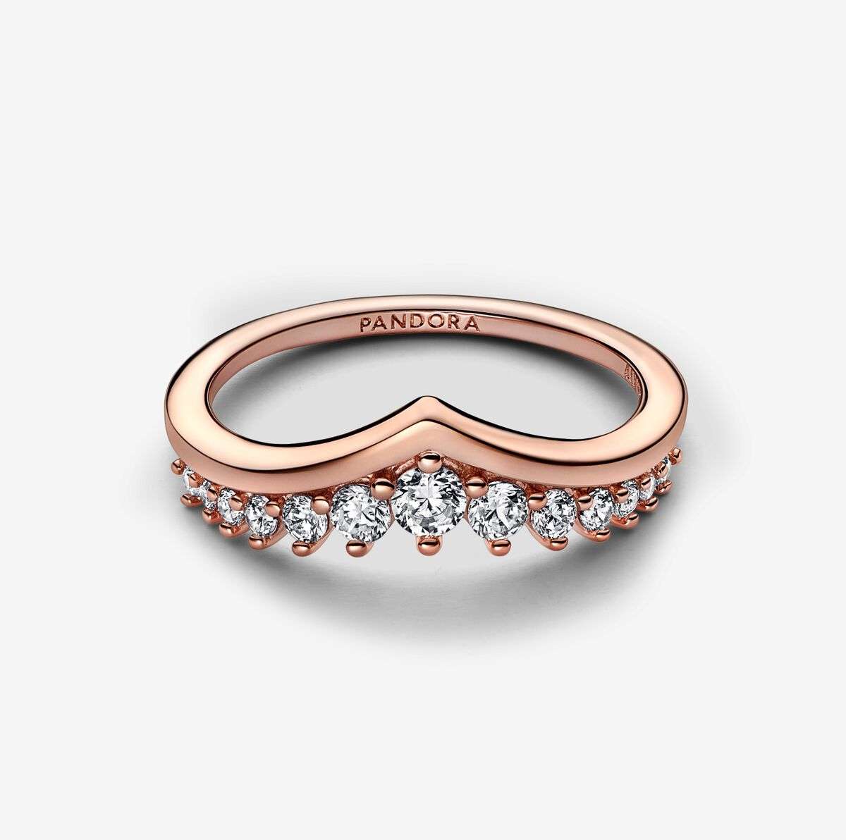 Prsten Pandora Timeless Přání s plovoucím pavé-Pozlacené růžovým zlatem_3