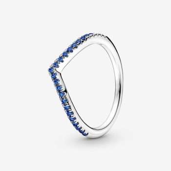 Prsten Pandora Timeless Třpytivé modré přání