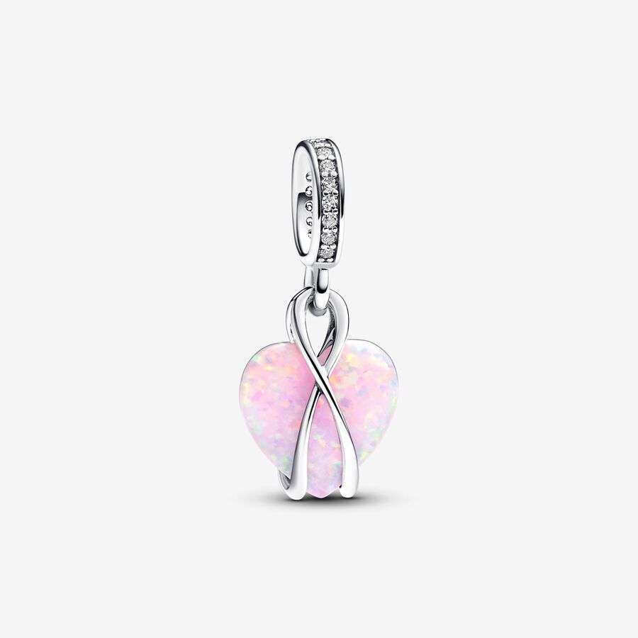 Visací přívěsek Opaleskující srdce se slovem Mum Visaci privesek Opaleskujici srdce se slovem Mum