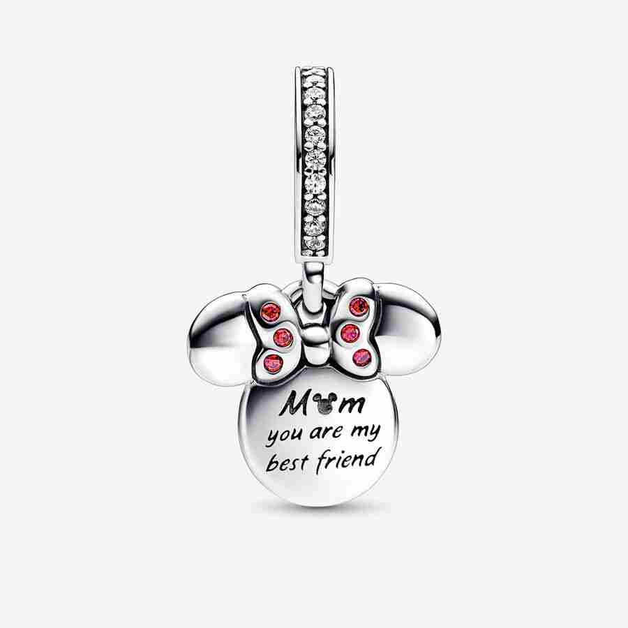 Dvojitý visací přívěsek Disney Silueta Minnie Mouse_2