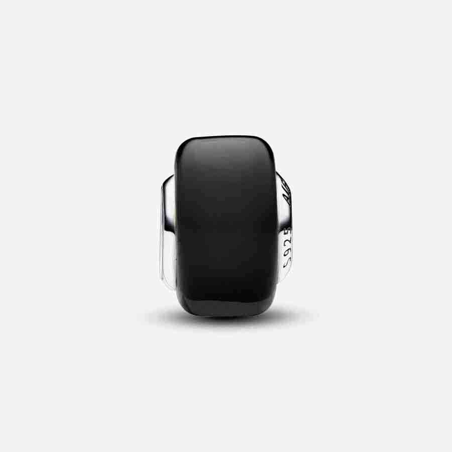 Mini přívěsek z černého Murano skla_1