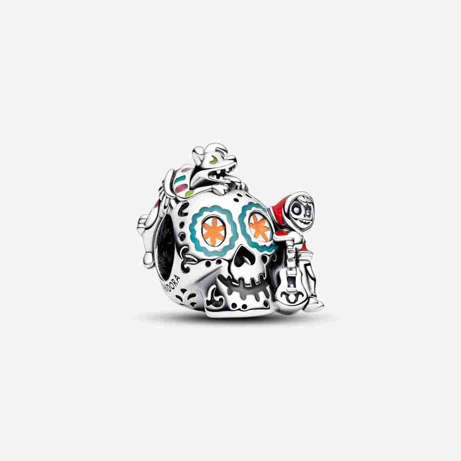 Přívěsek Disney Pixar Coco Miguel a Dante Skull svítící ve tmě Privesek Disney Pixar Coco Miguel a Dante Skull svitici ve tme