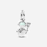 Visací přívěsek Opaleskující sněhulák Visací přívěsek Opaleskující sněhulák