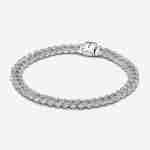 Náramek z kubánského řetízku Pandora Timeless Pavé Sterlingové stříbro Náramek z kubánského řetízku Pandora Timeless Pavé Sterlingové stříbro_1