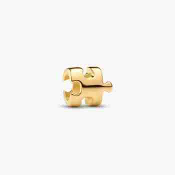 Minipřívěsek přívěsek ve tvaru puzzle dílku-14k zlatem